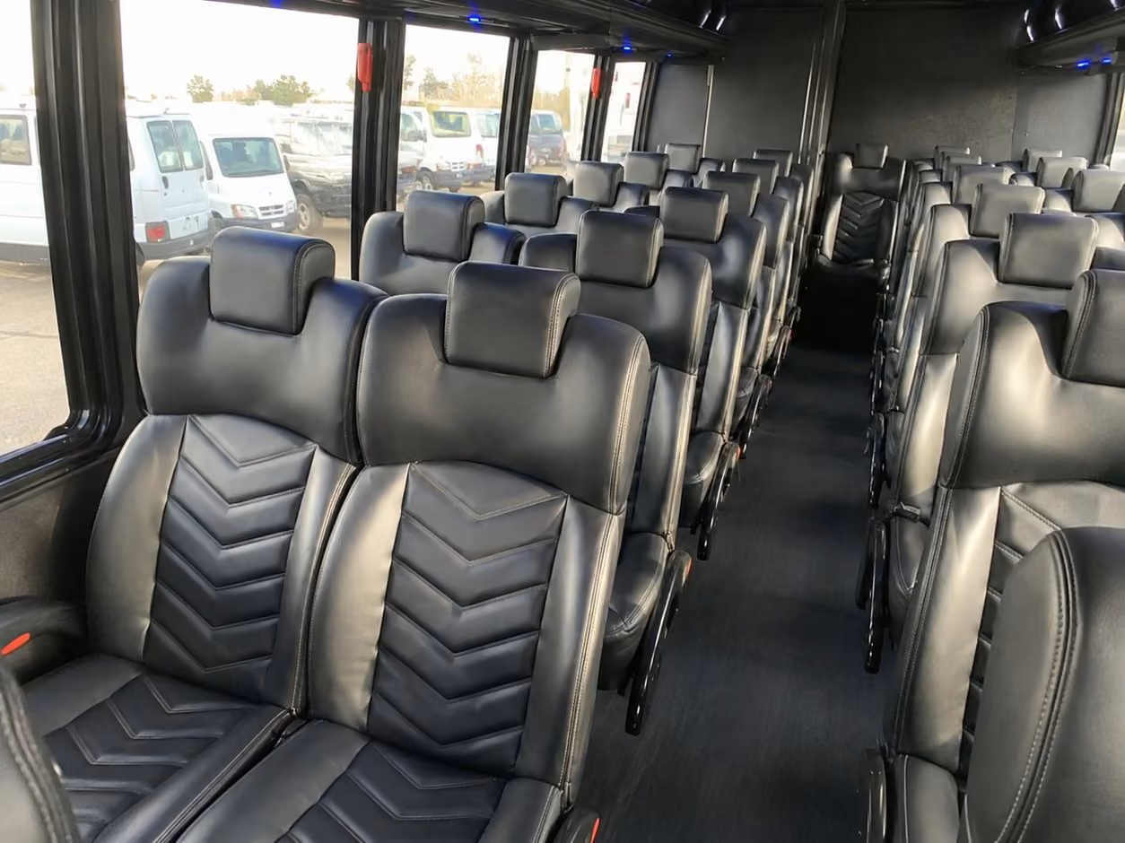15 35 passenger minibus interior